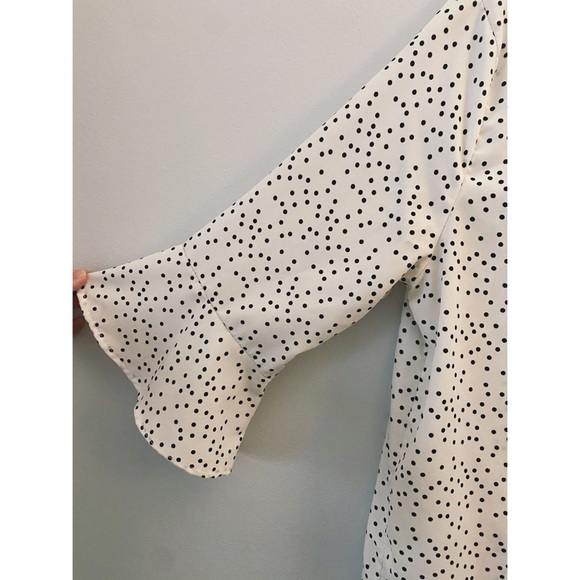 Piper & Scoot Christina Dot Flare Sleeve Blouse - Picture 3 of 6